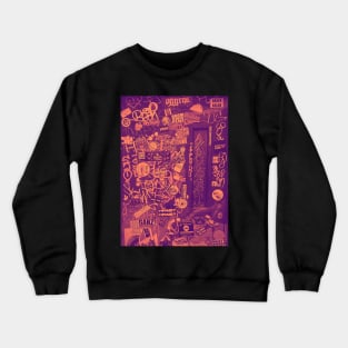 Street Tags Graffiti Stickers NYC Crewneck Sweatshirt